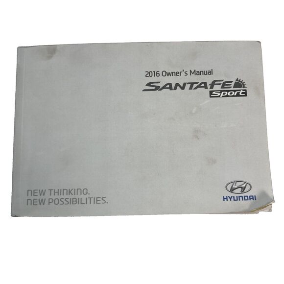 Owners Manual Hyundai 2016 Santa Fe Sport OEM Leather Case Paperwork Storage Car - Picture 3 of 5